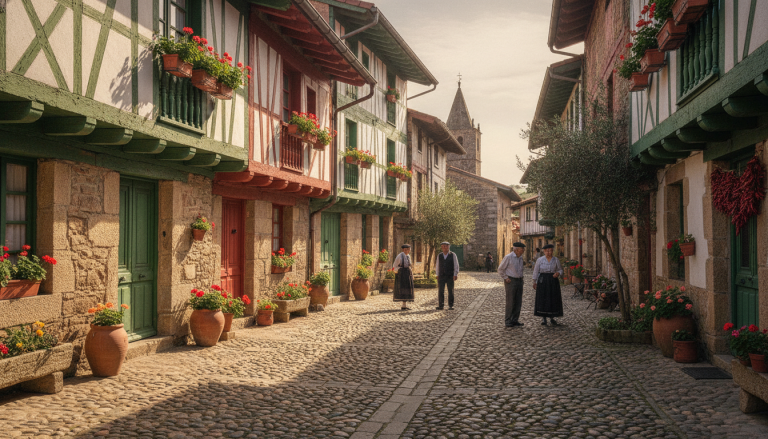 découvrez ainhoa, l'un des plus beaux villages du pays basque, avec ses ruelles pittoresques, son architecture traditionnelle et son ambiance authentique. partez à la découverte de ce joyau basque incontournable.