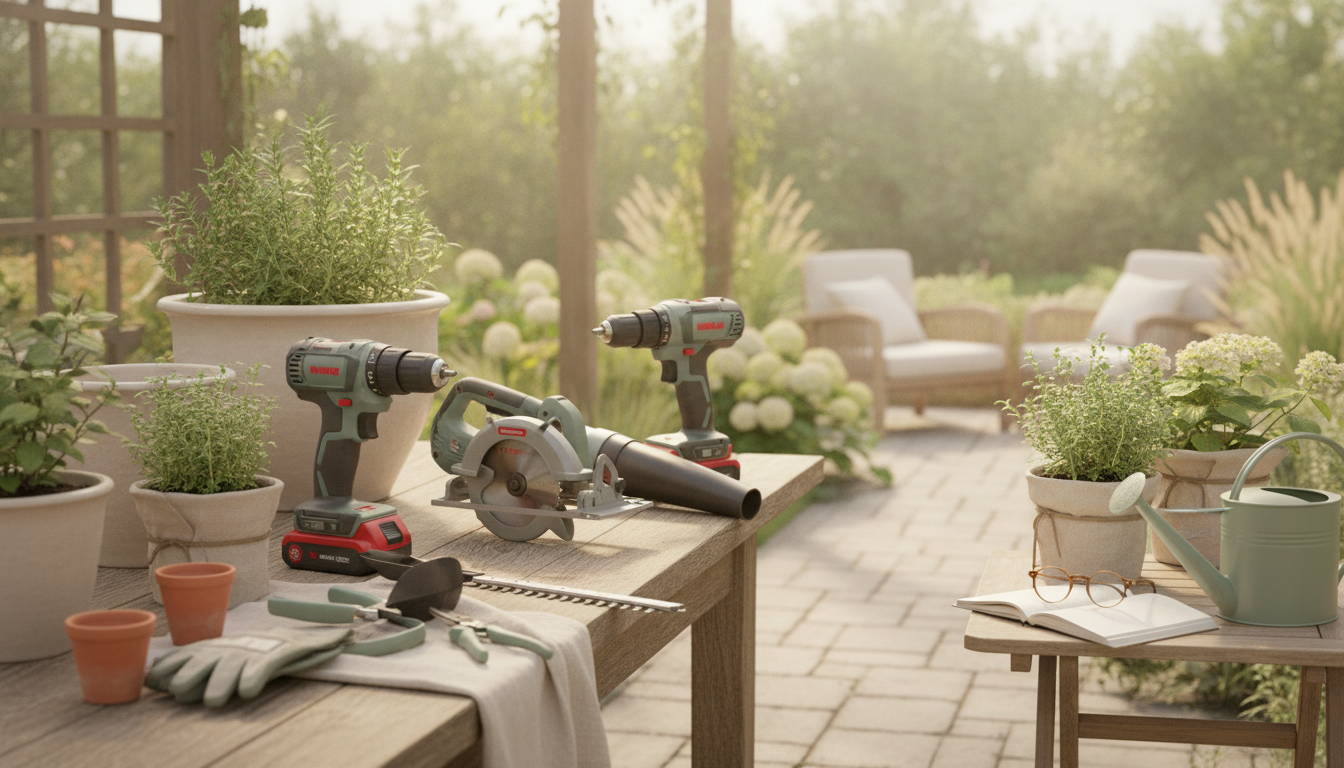 découvrez einhell, spécialiste de l'outillage électroportatif et du matériel de jardin de qualité, idéal pour les passionnés de bricolage et d'aménagement extérieur.